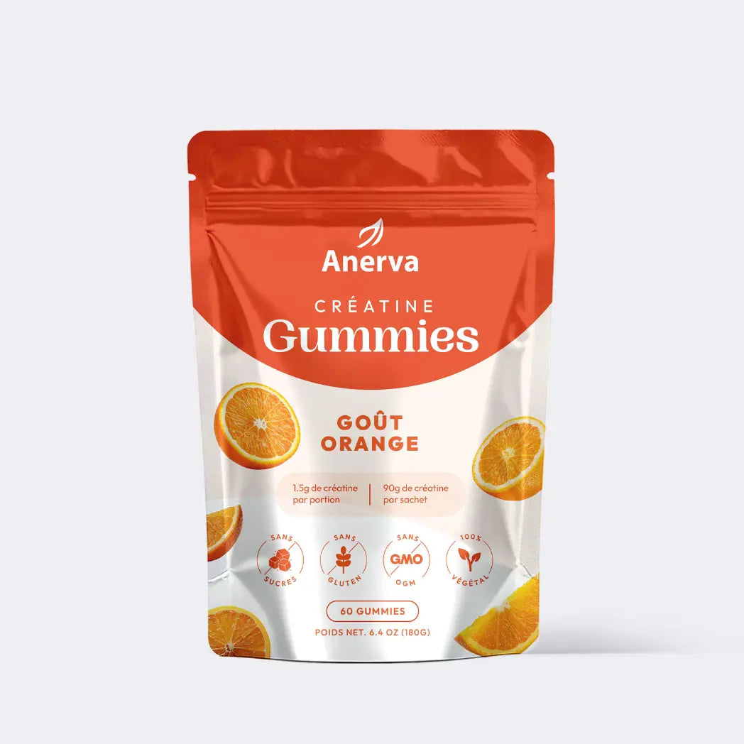 Sachet de gummies de créatine goût orange