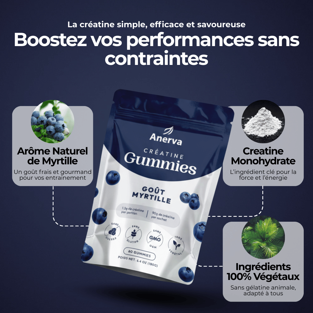 Creatine Gummies Goût Myrtilles